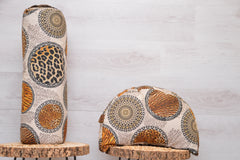 2er-Set Yogakissen (halbmond/rund) & Bolster mit Bio Dinkelspelzen "Wild Thing"