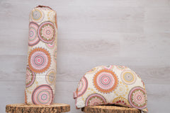 2er-Set Yogakissen (halbmond/rund) & Bolster mit Bio Dinkelspelzen "Relaxation"