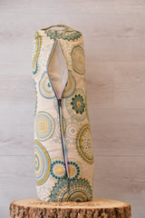 2er-Set Kissenbezug - Bolster & Halbmond- oder Meditationskissen (rund) "Green Bliss"