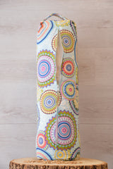 2er-Set Kissenbezug - Bolster & Halbmond- oder Meditationskissen (rund) "Sky Blue"