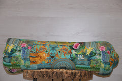 2er-Set Yogakissen (halbmond/rund) & Bolster mit Bio Dinkelspelzen "Ganesha"