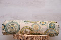 2er-Set Yogakissen (halbmond/rund)mit Bio Dinkelspelzen "Green Bliss"