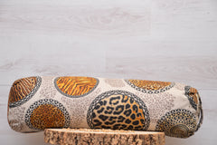 2er-Set Yogakissen (halbmond/rund) & Bolster mit Bio Dinkelspelzen "Wild Thing"