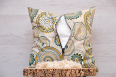 Mandalakissen "Green Bliss" mit Kapokfüllung