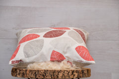 Kissen "Lovely Leaves" aus Baumwolle mit Kapokfüllung