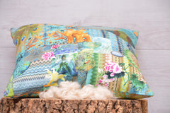 Mandalakissen "Ganesha" aus Baumwolle mit Kapokfüllung