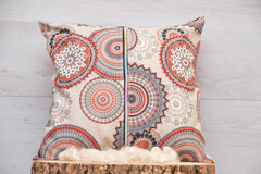 Mandalakissen "Fire Blossom" mit Kapokfüllung