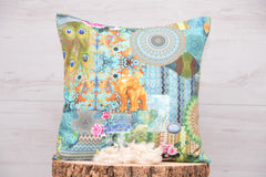 Mandalakissen "Ganesha" aus Baumwolle mit Kapokfüllung