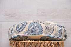 Halbmondkissen " Deep Blue "