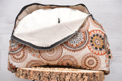 2er-Set Kissenbezug - Bolster & Halbmond- oder Meditationskissen (rund) "Harmony"