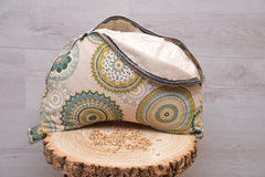 2er-Set Kissenbezug - Bolster & Halbmond- oder Meditationskissen (rund) "Green Bliss"