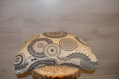 Halbmondkissen " Black Zen "