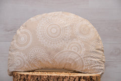 2er-Set Yogakissen (halbmond/rund) & Bolster mit Bio Dinkelspelzen "Balanced Feeling"