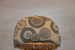 2er-Set Yogakissen (halbmond/rund) mit Bio Dinkelspelzen "Black Zen"