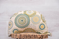 2er-Set Yogakissen (halbmond/rund)mit Bio Dinkelspelzen "Green Bliss"